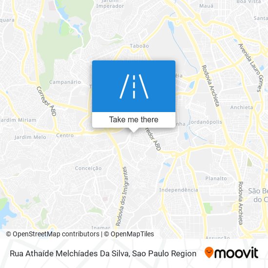 Rua Athaíde Melchíades Da Silva map