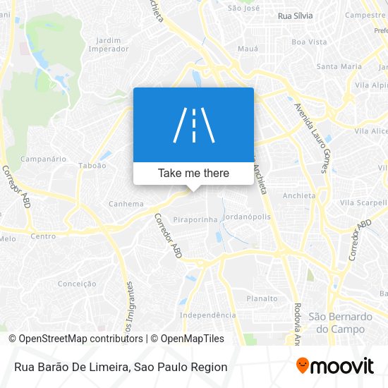 Rua Barão De Limeira map