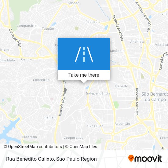 Rua Benedito Calixto map