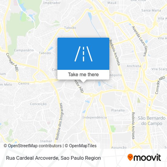Rua Cardeal Arcoverde map