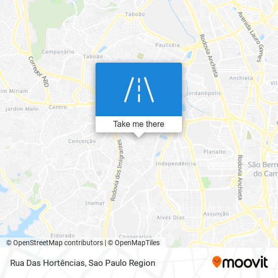 Rua Das Hortências map