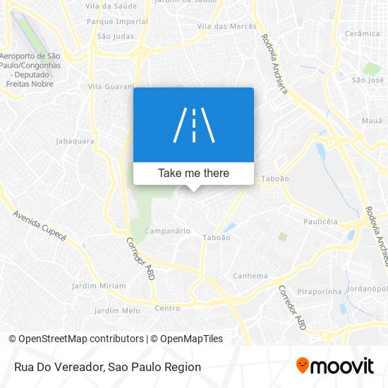 Rua Do Vereador map