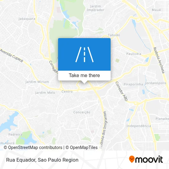 Rua Equador map