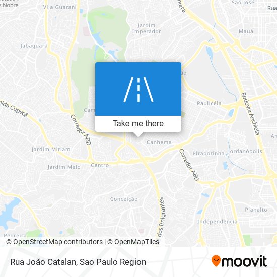 Mapa Rua João Catalan
