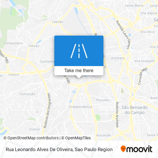 Rua Leonardo Alves De Oliveira map