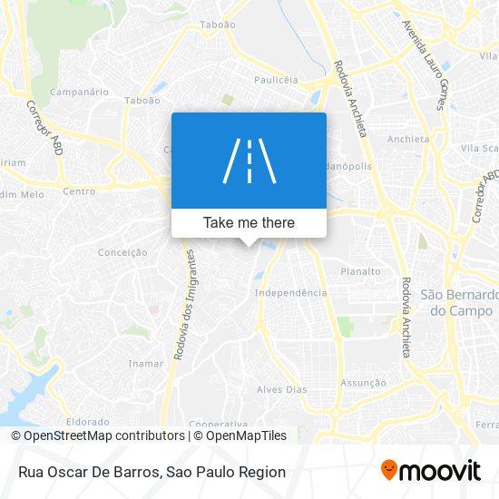 Mapa Rua Oscar De Barros