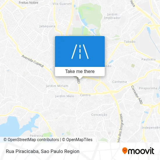 Rua Piracicaba map