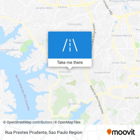 Mapa Rua Prestes Prudente