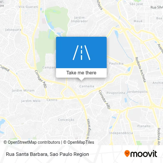 Rua Santa Barbara map