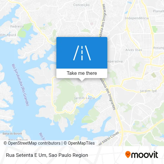Rua Setenta E Um map