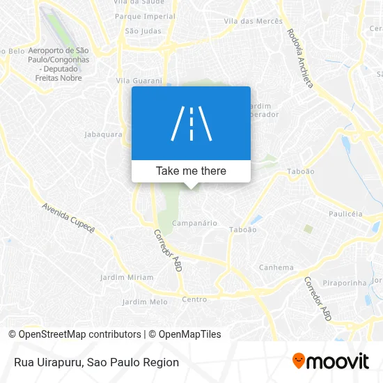 Rua Uirapuru map