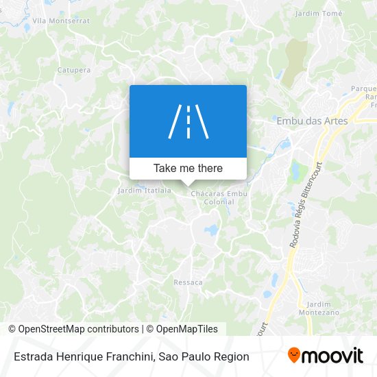 Estrada Henrique Franchini map