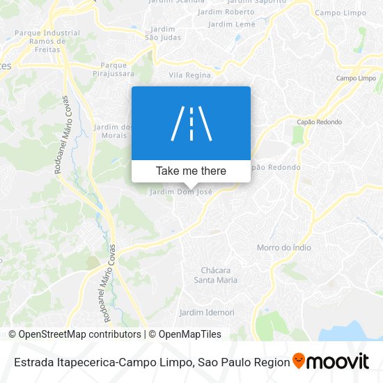 Estrada Itapecerica-Campo Limpo map