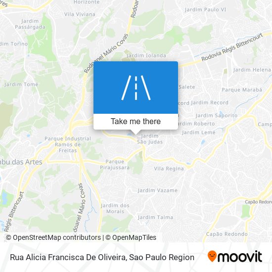 Rua Alicia Francisca De Oliveira map