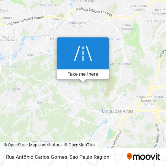 Rua Antônio Carlos Gomes map