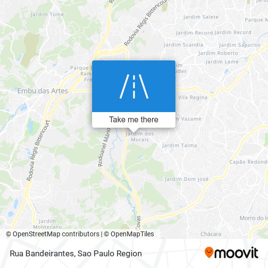 Rua Bandeirantes map