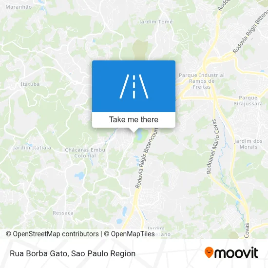 Rua Borba Gato map
