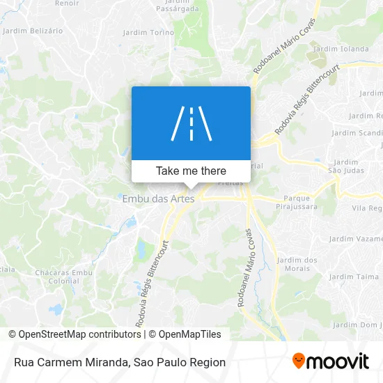 Rua Carmem Miranda map