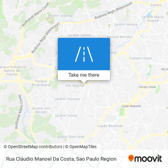 Rua Cláudio Manoel Da Costa map