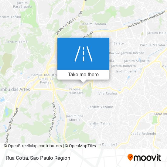 Rua Cotia map