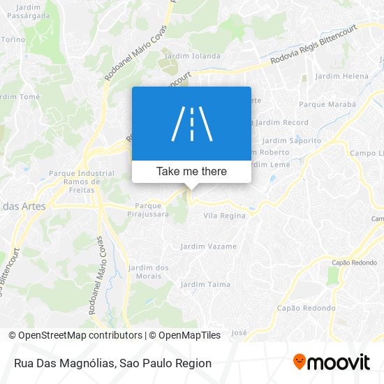 Rua Das Magnólias map