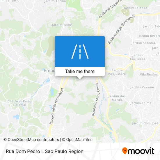 Rua Dom Pedro I map