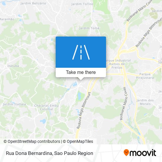 Rua Dona Bernardina map