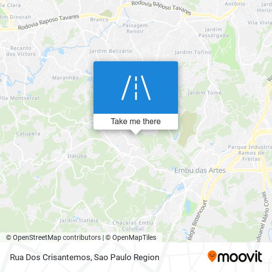 Mapa Rua Dos Crisantemos