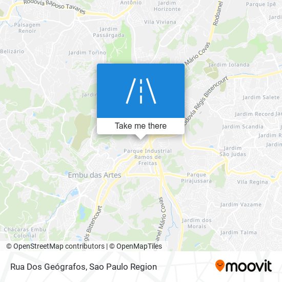 Mapa Rua Dos Geógrafos