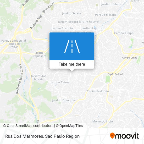 Mapa Rua Dos Mármores