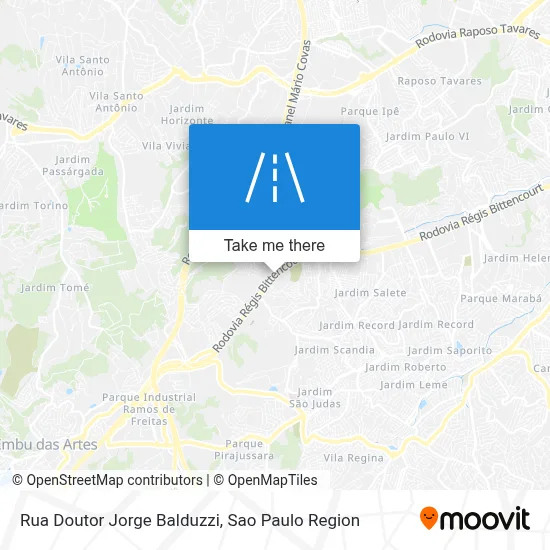 Rua Doutor Jorge Balduzzi map
