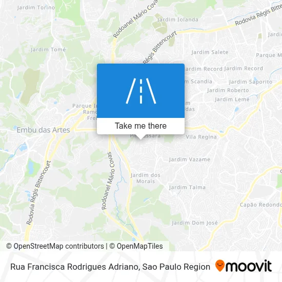 Rua Francisca Rodrigues Adriano map