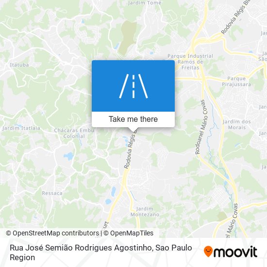 Rua José Semião Rodrigues Agostinho map