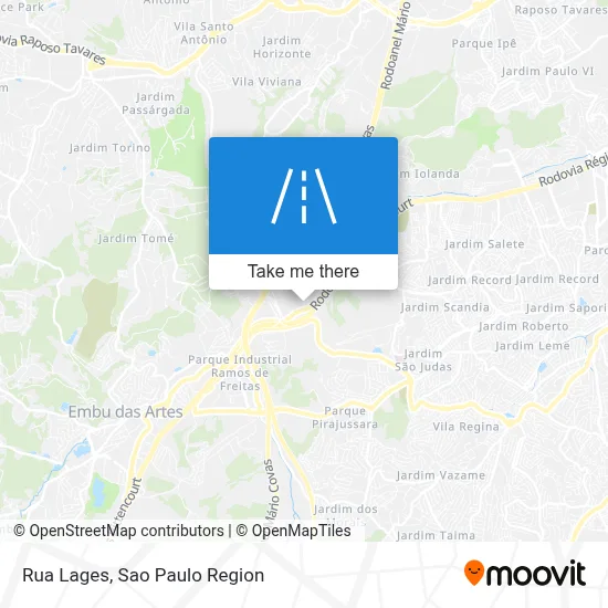 Rua Lages map