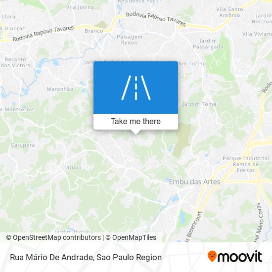 Mapa Rua Mário De Andrade