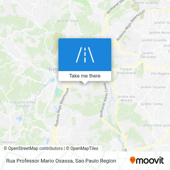 Rua Professor Mario Osassa map