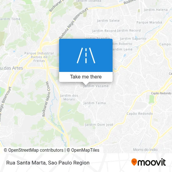 Rua Santa Marta map