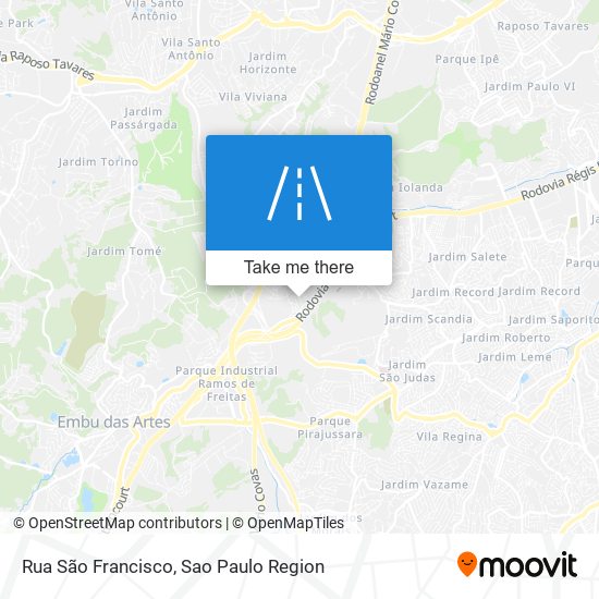 Rua São Francisco map