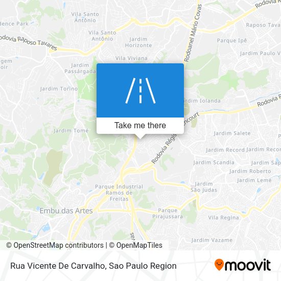 Rua Vicente De Carvalho map