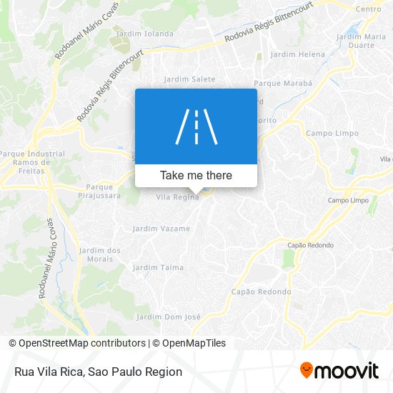 Rua Vila Rica map