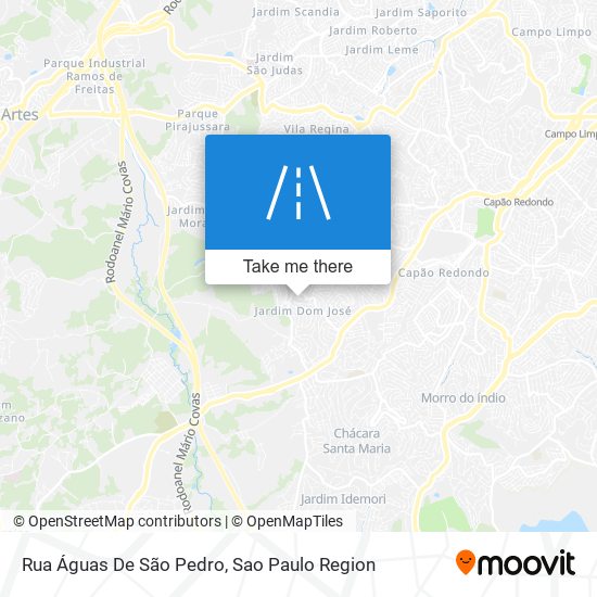 Mapa Rua Águas De São Pedro