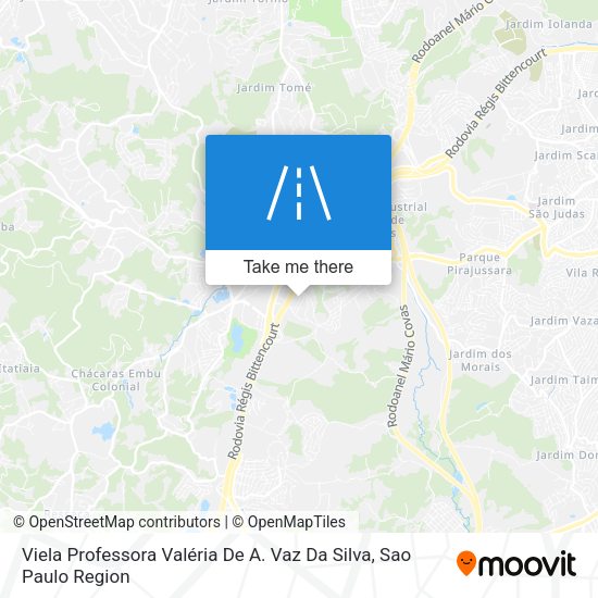 Viela Professora Valéria De A. Vaz Da Silva map