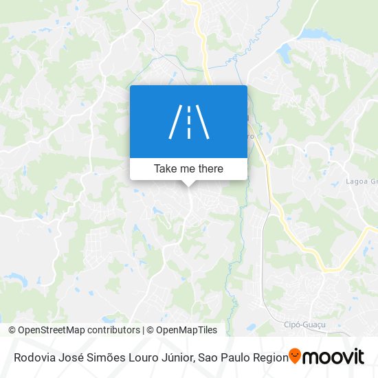 Mapa Rodovia José Simões Louro Júnior