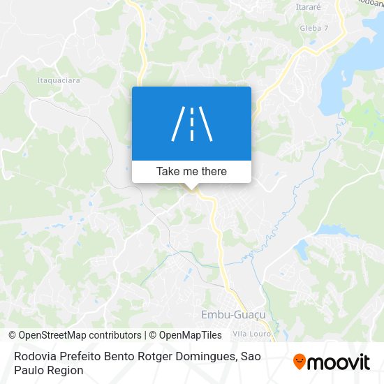 Rodovia Prefeito Bento Rotger Domingues map