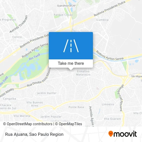 Rua Ajuana map