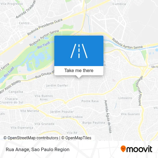 Rua Anage map