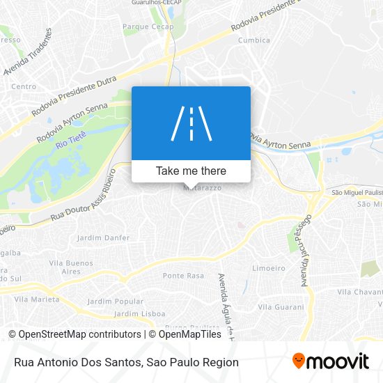Rua Antonio Dos Santos map