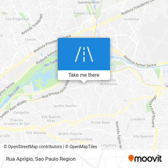Rua Aprígio map