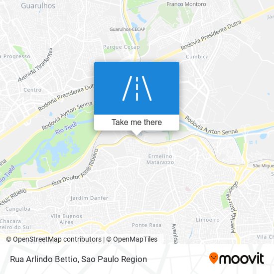 Rua Arlindo Bettio map