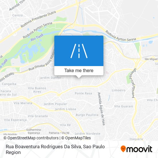 Mapa Rua Boaventura Rodrigues Da Silva